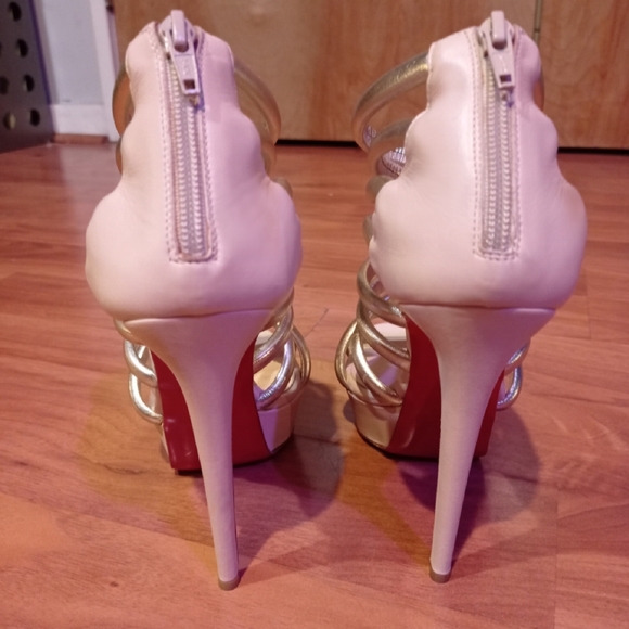 Christian Louboutin platform strappy heels 40.5 - Picture 3 of 7